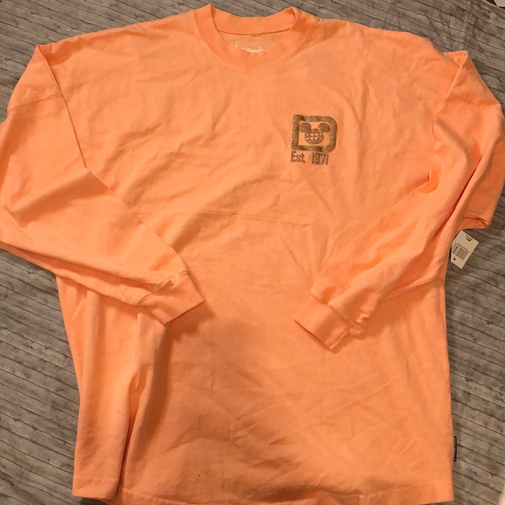 Sold! Disney Parks Walt Disney Orange Gold Spirit Jersey Oversized Medium NWT